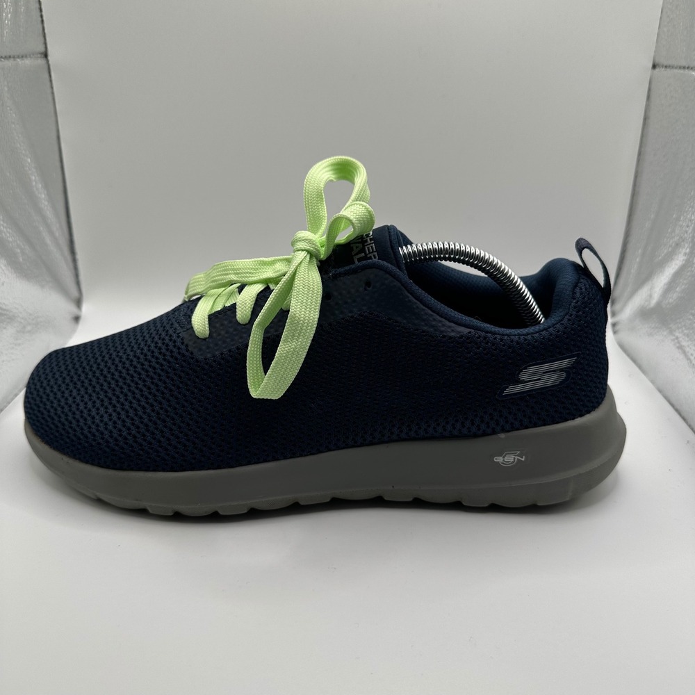 Skechers Go Walk Sneakers Mens 9.5 Wide Navy Blue Good 54601EWW Goga Mat Mesh